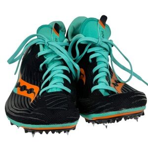 Saucony Ballista MD Racing Cleats Mens Size: 11.5 S29071-26 Black Cool Mint Used